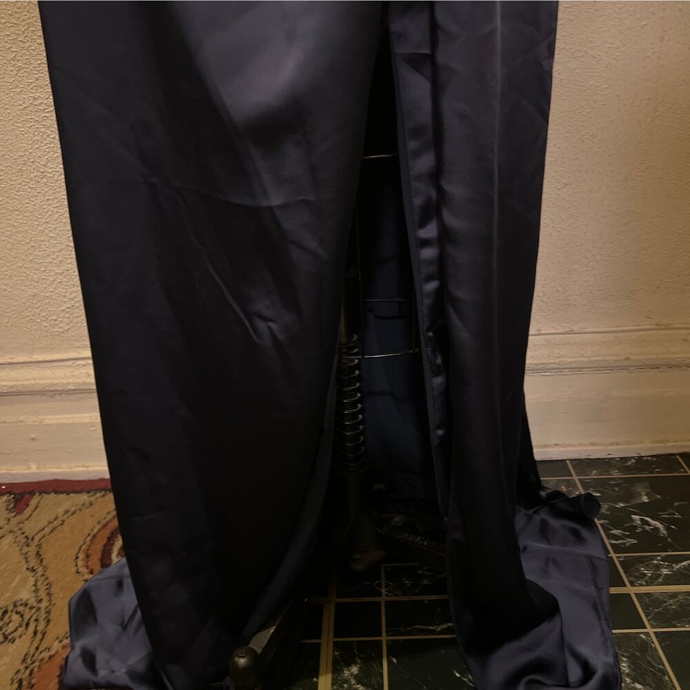 Dessy Collection Cowl-Neck Draped Wrap Maxi Dress With Front Slit NWT Size 24W - Picture 5 of 11